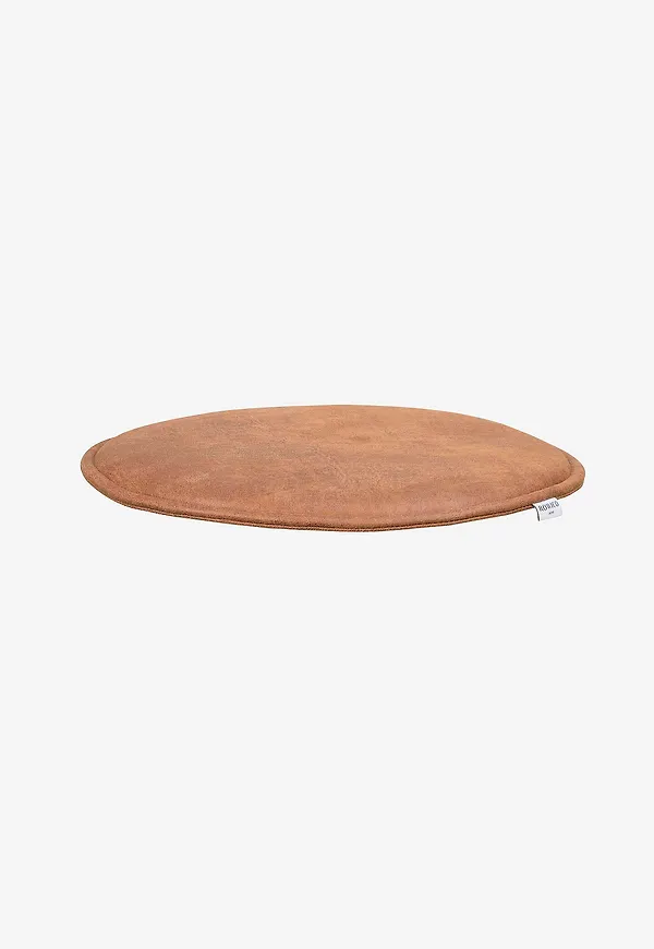 Modern brun bänk i läder från Rowico Home.