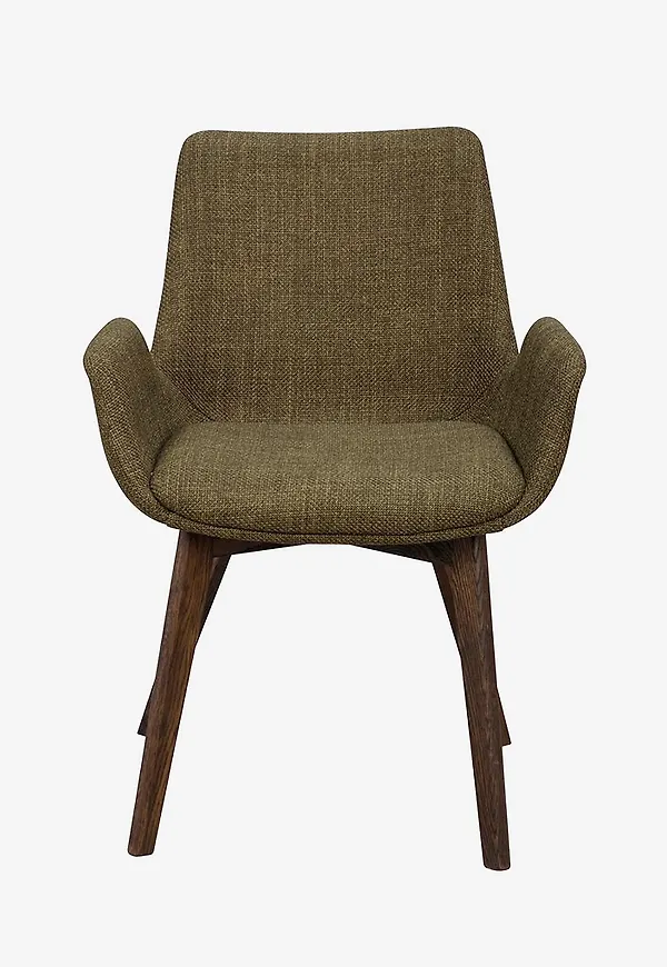 Stilriktig rowico home stol i grön färg gjord i ek.