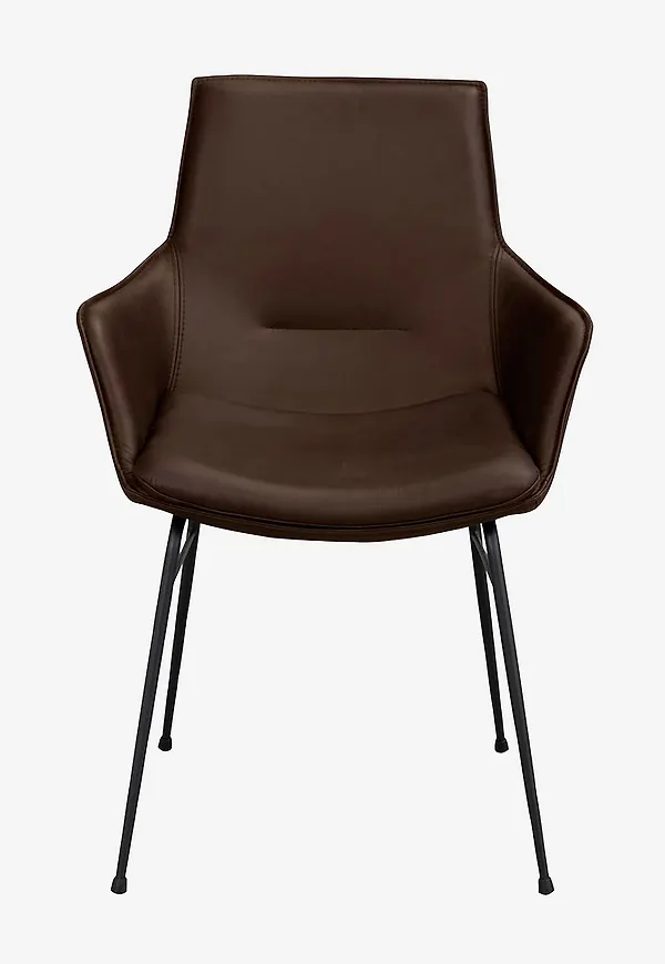 Ikonisk rowico home stol i brun färg gjord i läder.