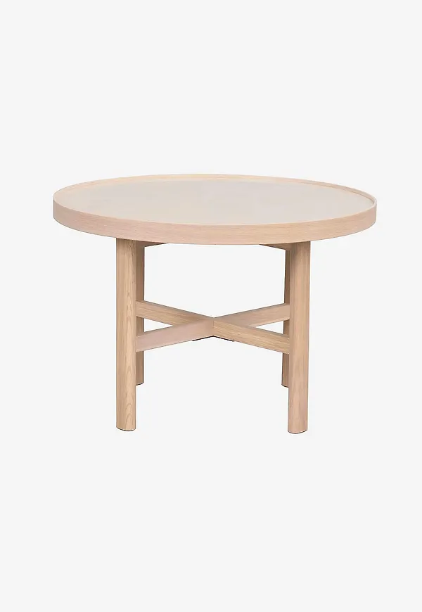 Otroligt fin ekmatbord i beiget från Rowico Home.