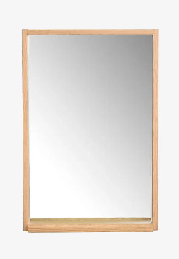 Riktigt trendig spegel i ek från Rowico Home.