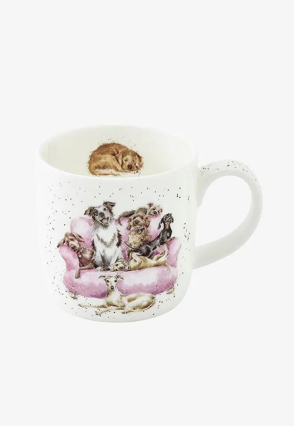 Vacker mugg i flerfärgat från Royal Worcester.