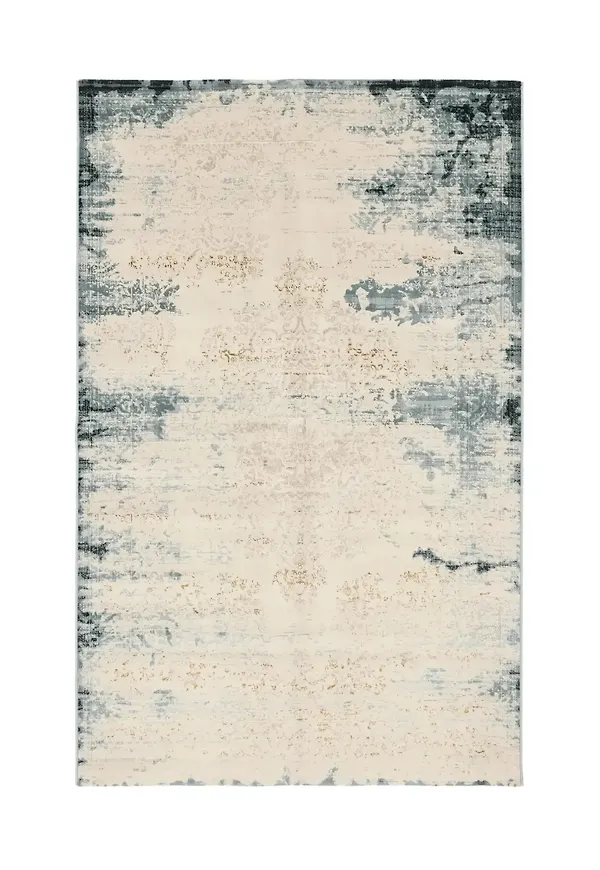 Stilren vit matta i bomull från Rugvista x Mjuk.