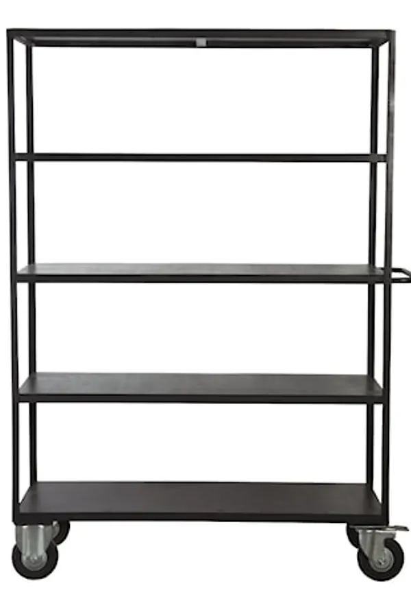 Svart House Doctor-hylla i mysig modell.