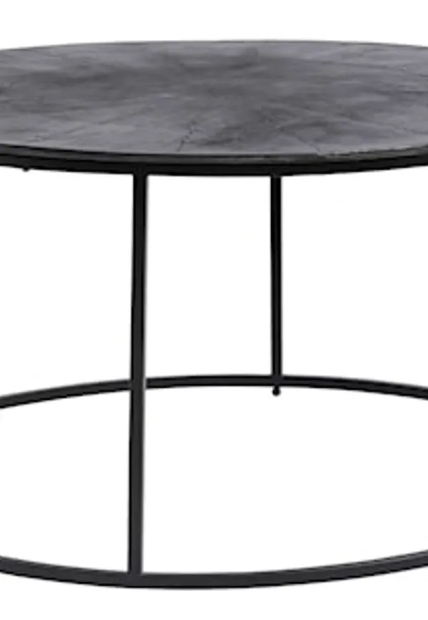 Svart Nordal-järnsoffbord i härlig modell.