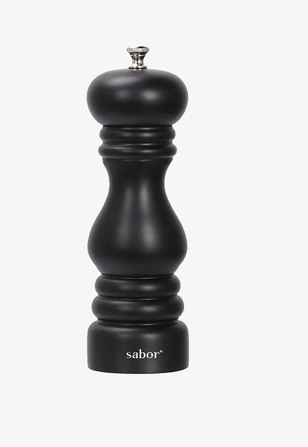 Svart Sabor-pepparkvarn i ikonisk modell.