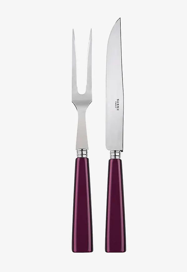 Stilren bestick i lila från Sabre Paris.