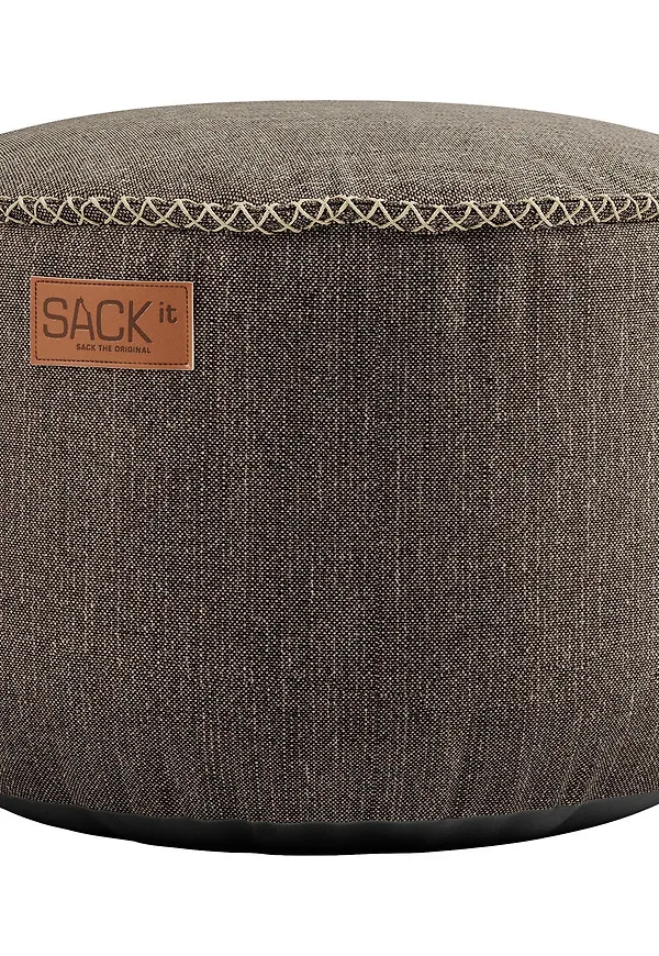 Supersnygg pall i brunt från Sackit.