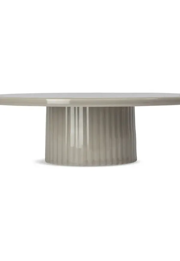 Beige Sagaform-tårtfat i komfortabel modell.