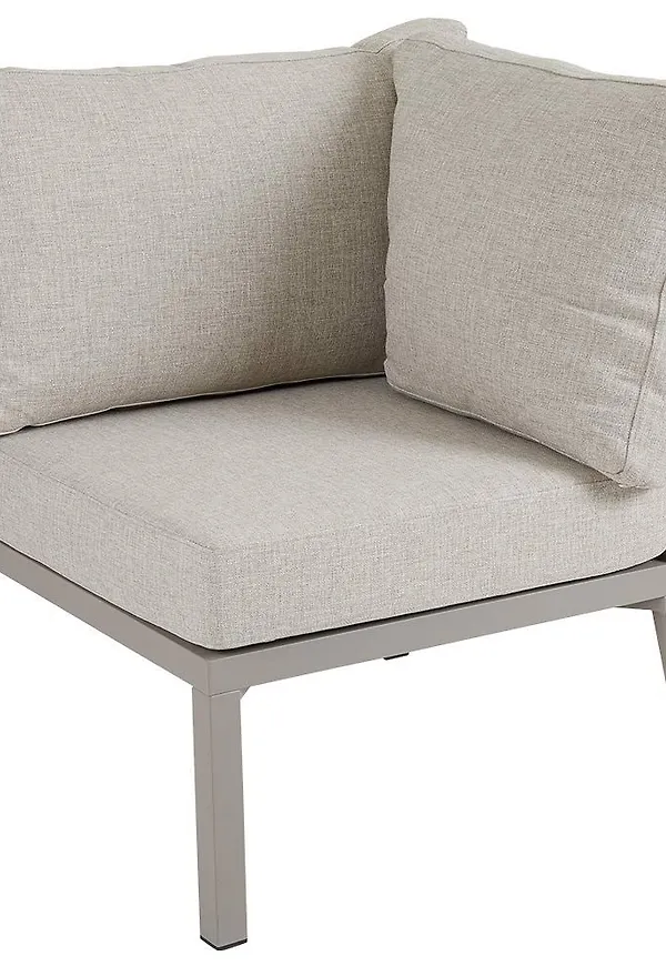 Klassisk beige soffbord i aluminium från Brafab.