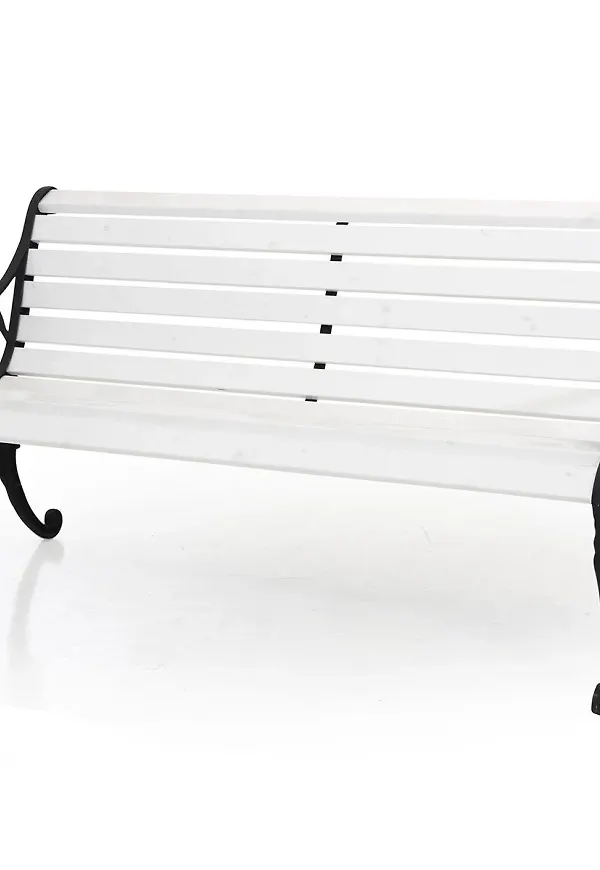 Smickrande vit utemöbel i aluminium från Brafab.