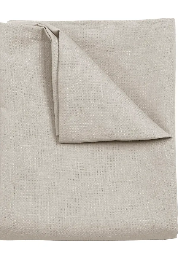 Beige Scandi Living-linneduk i skön modell.