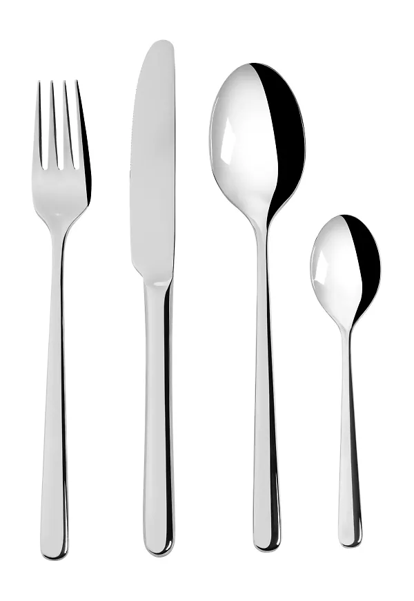 Silverfärgad Scandi Living-bestickset i stilriktig modell.