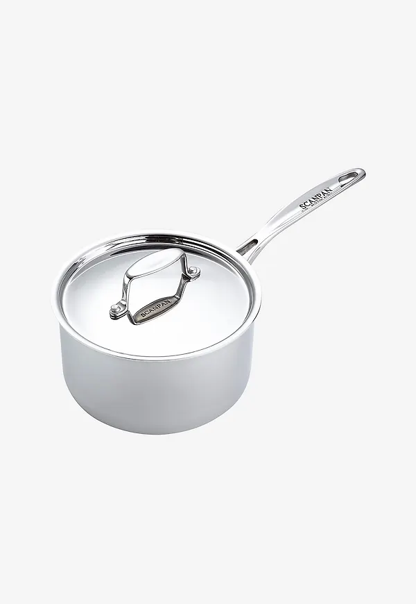 Mysig sauteuse i silver från Scanpan.