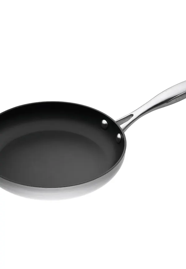 Moderiktig stekpanna i silverfärgade från Scanpan.