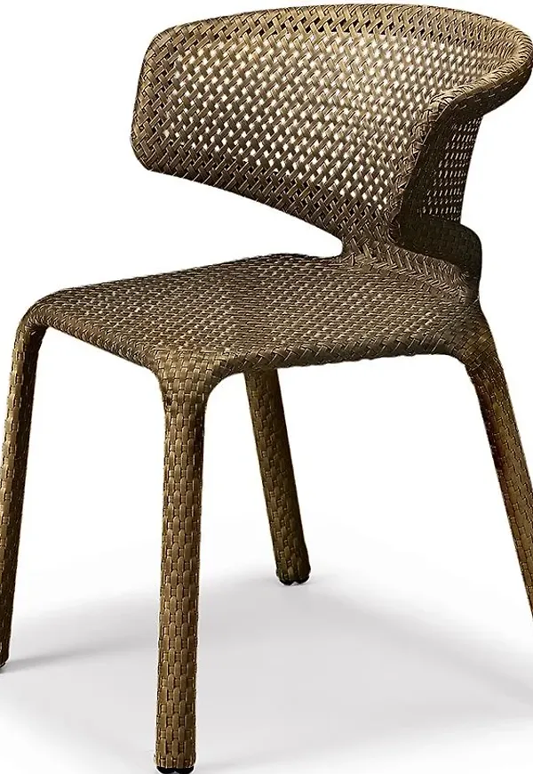 Brun Dedon-aluminiumstol i skön modell.