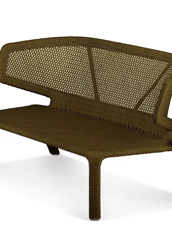 Jättefin brun utemöbel i aluminium från Dedon.