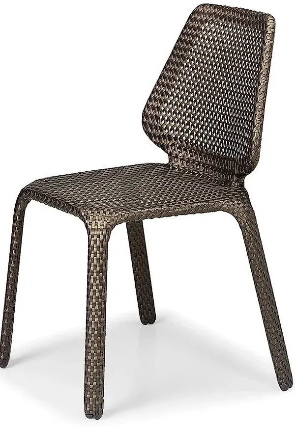 Söt aluminiumutemöbel i brunt från Dedon.