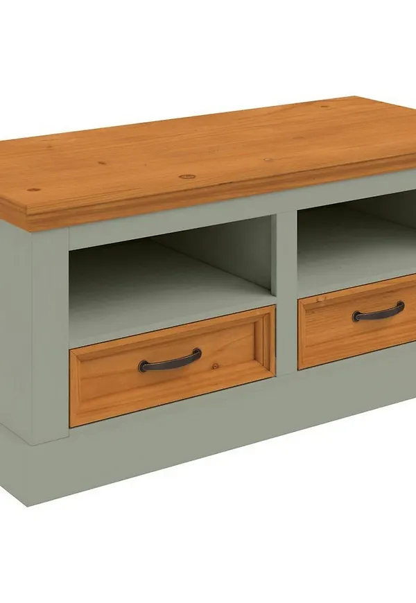 Grön Loft24-bänk i smickrande modell.
