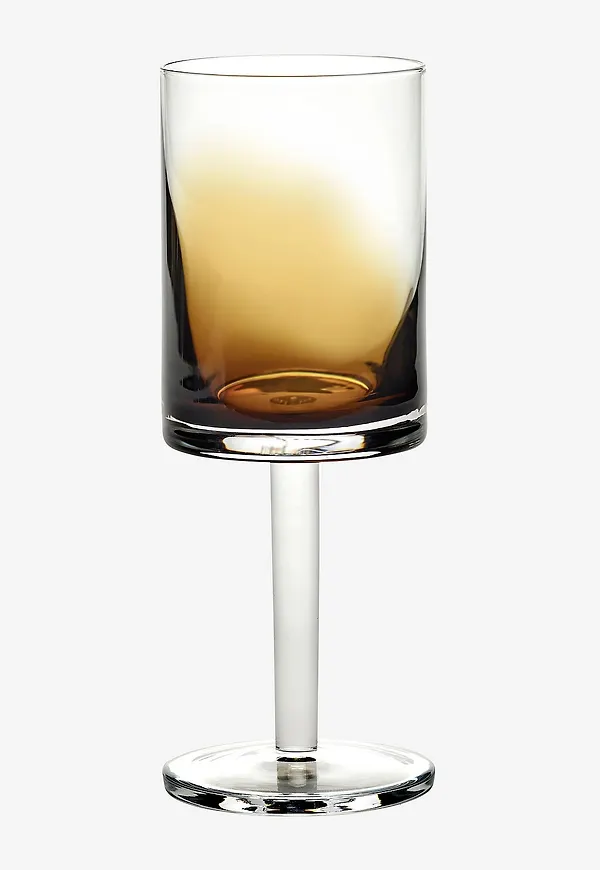 Skön vitvinsglas i brunt från Serax.