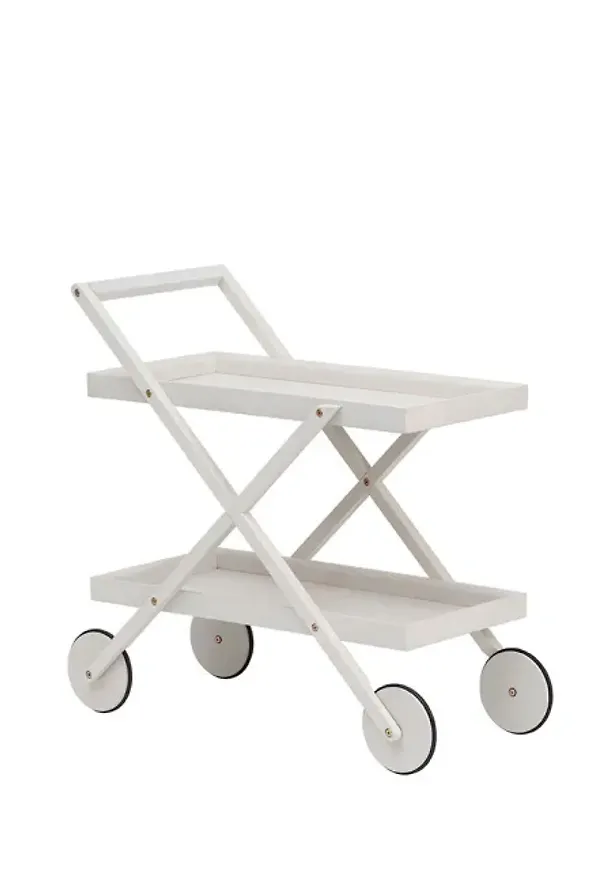 Komfortabel tevagn i vitt från Design House Stockholm.