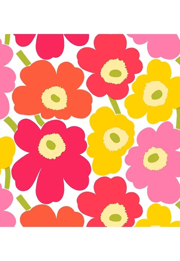Snygg pappersservett i rosa från Marimekko.