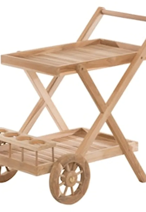 Riktigt fin brun bord i teak från 4Living.