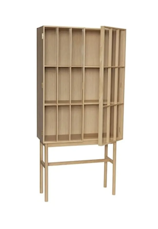 Brun Hübsch-ekskåp i komfortabel modell.