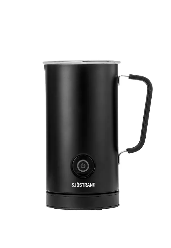 Klassisk mjölkskummare i svart från Sjöstrand Coffee.