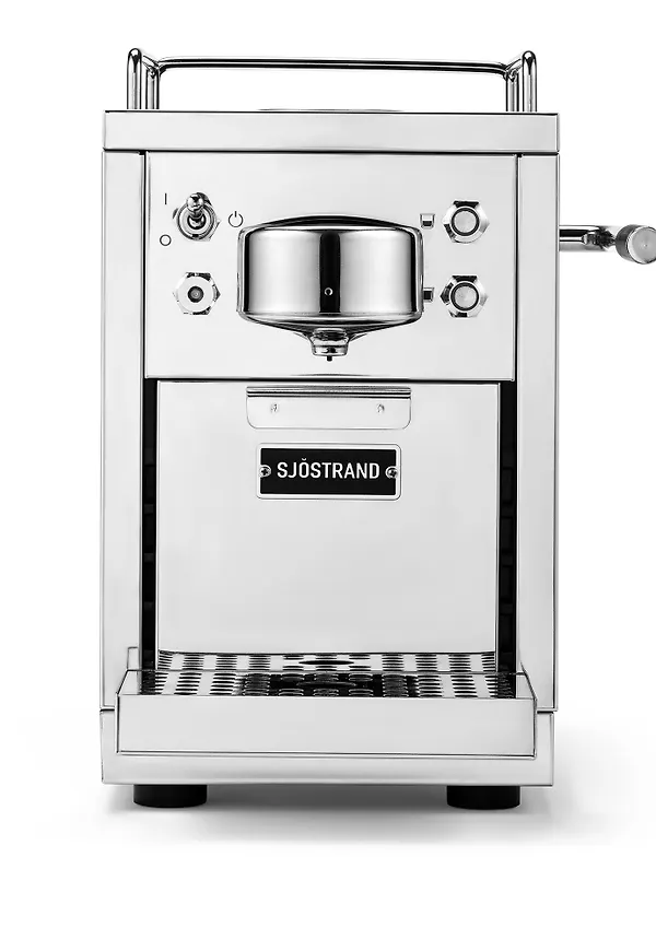 Silver Sjöstrand Coffee-kaffemaskin i vacker modell.