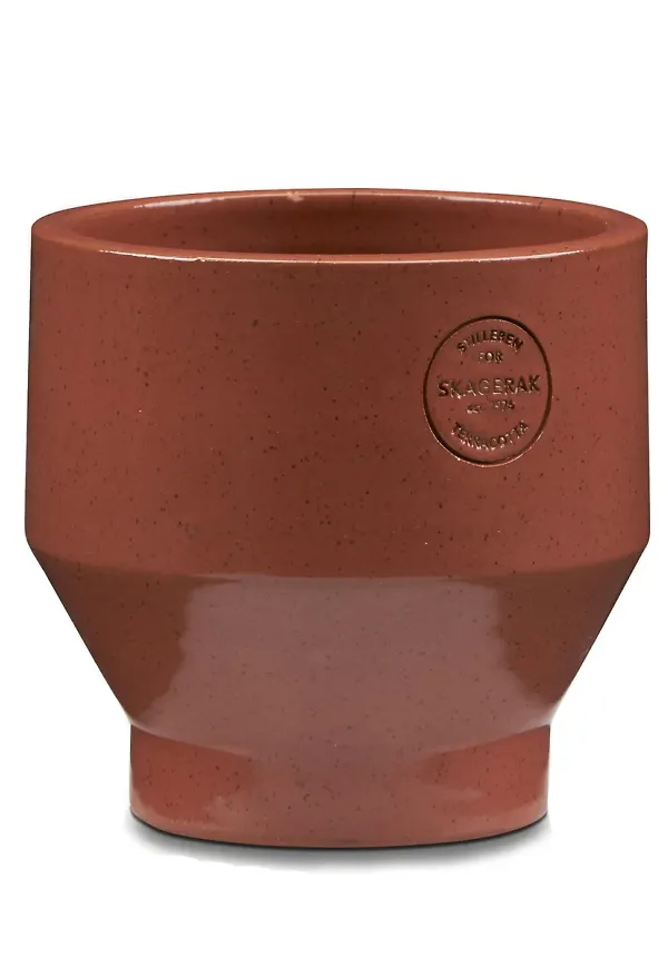 Otroligt fin kruka i brunt från Skagerak.