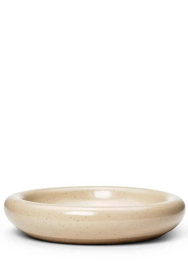 Beige Granit-skål i vacker modell.