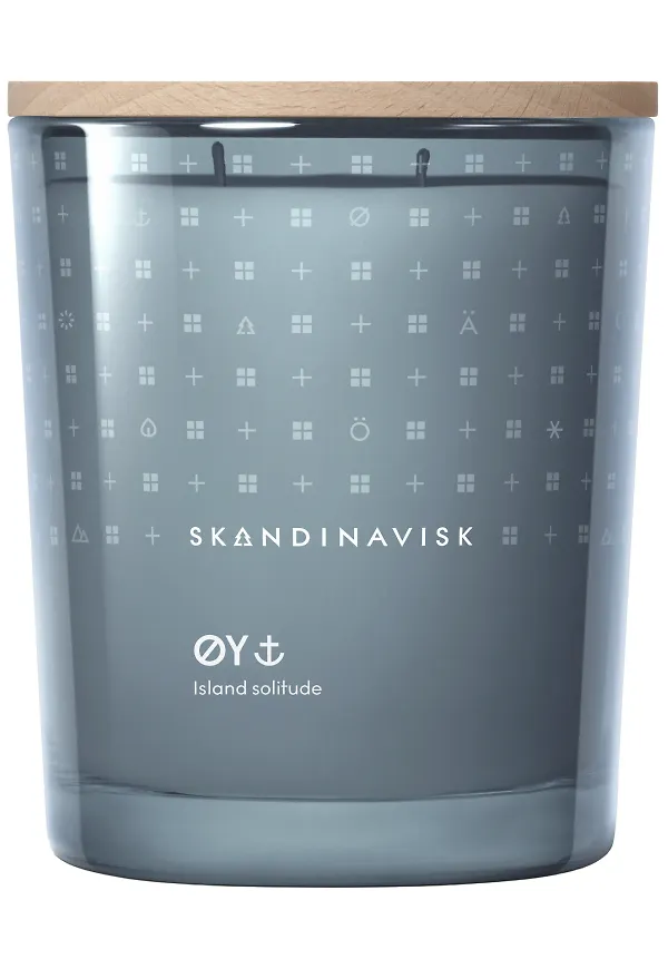 Exklusiv stearinljus i blått från Skandinavisk.
