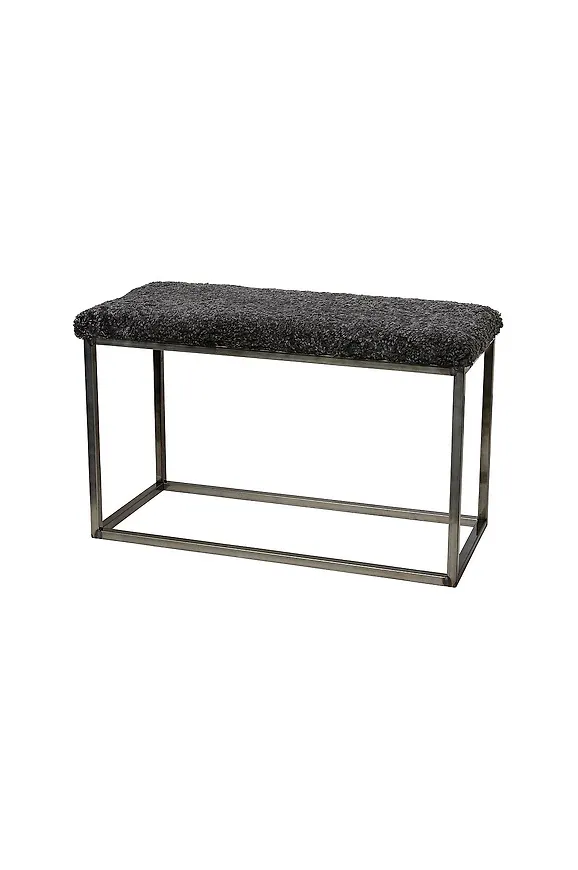 Fantastiskt fin bänk i grått från Skinnwille.