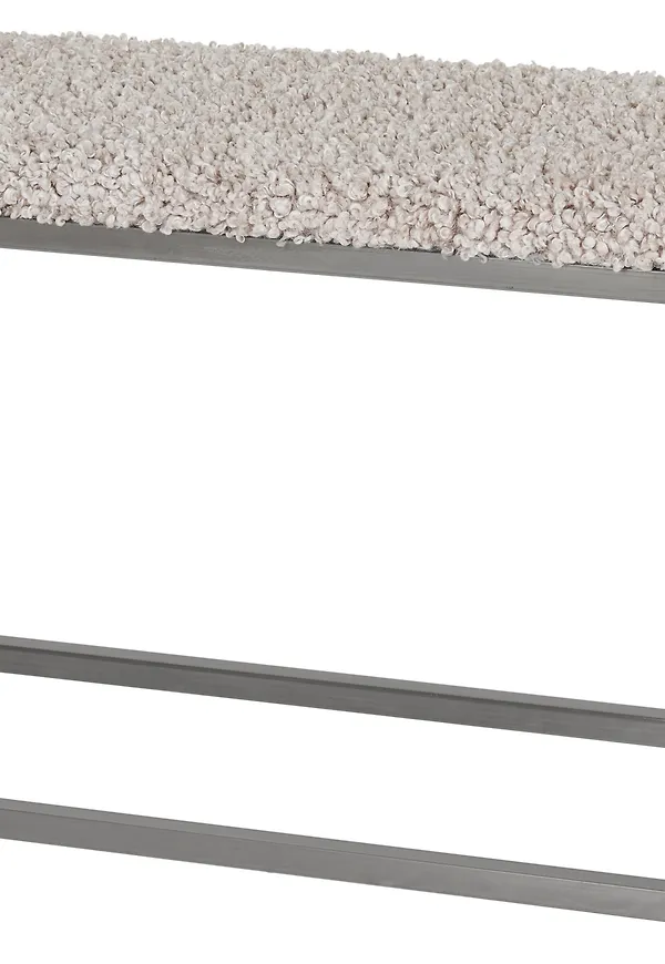 Fantastiskt fin bänk i fårskinn från Skinnwille.