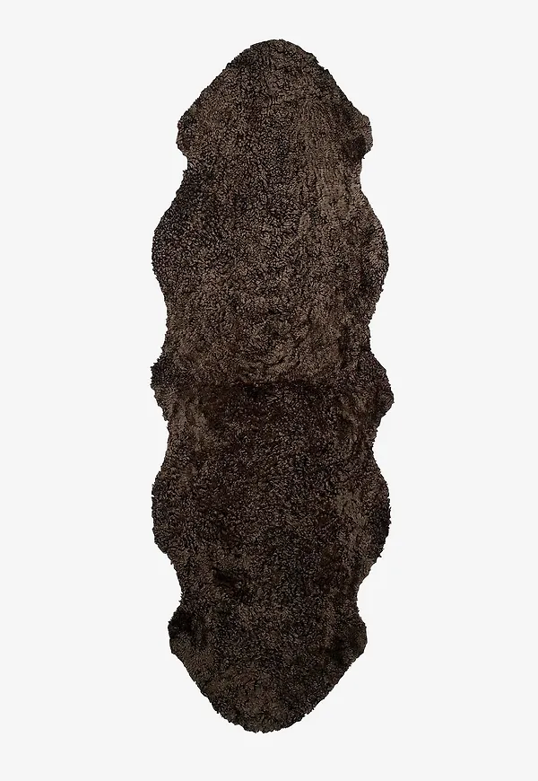 Brun Skinnwille-matta i otroligt snygg modell.