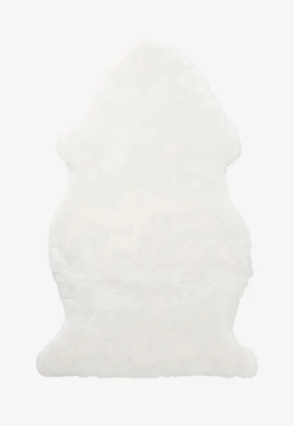 Vit Skinnwille-matta i moderiktig modell.