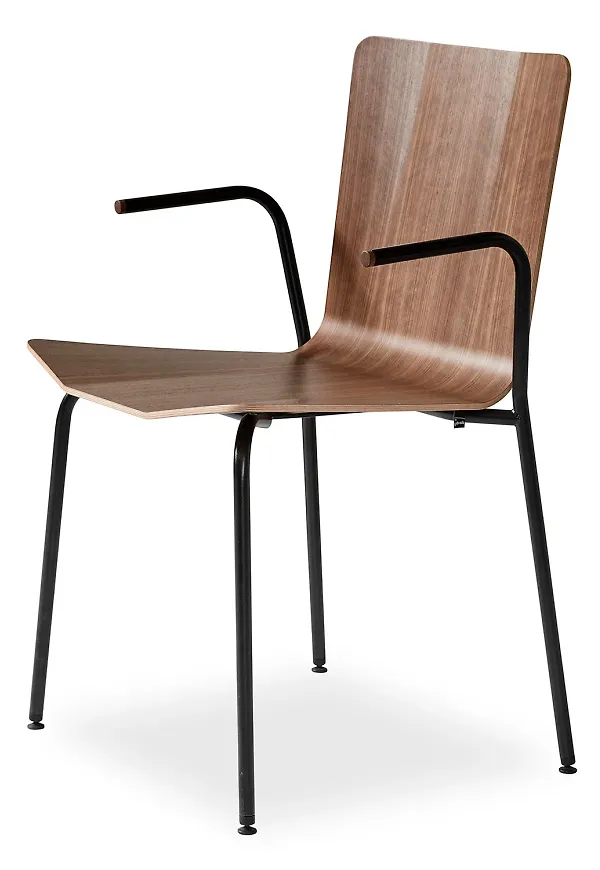 Riktigt trendig svart karmstol 2025 från Skovby.