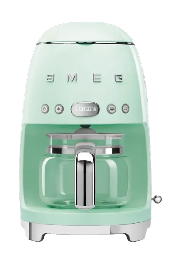 Klassisk kaffebryggare i grönt från Smeg.