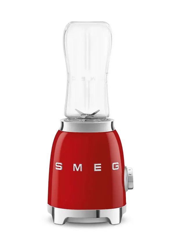 Röd Smeg-blender i riktigt snygg modell.