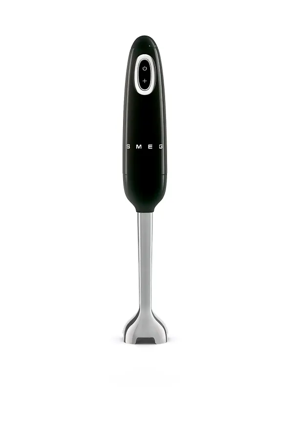 Svart Smeg-stavmixer i stilren modell.