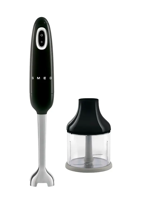 Smickrande stavmixer i svart från Smeg.