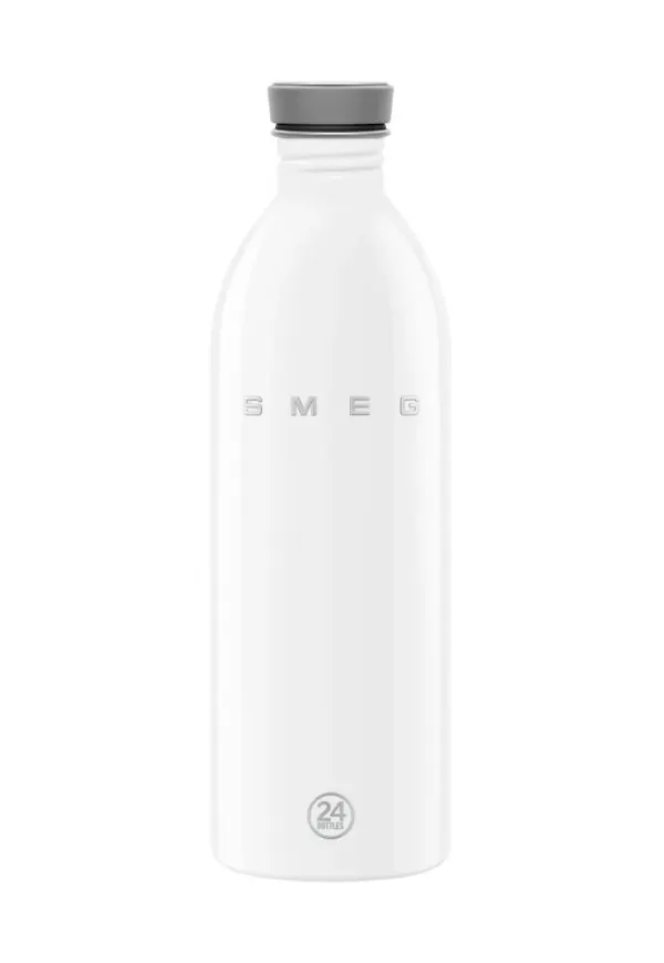 Vit Smeg-vattenflaska i riktigt fin modell.