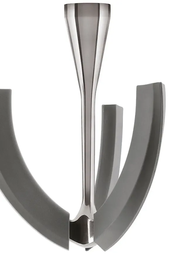 Silverfärgad Smeg-mixer i fantastiskt fin modell.