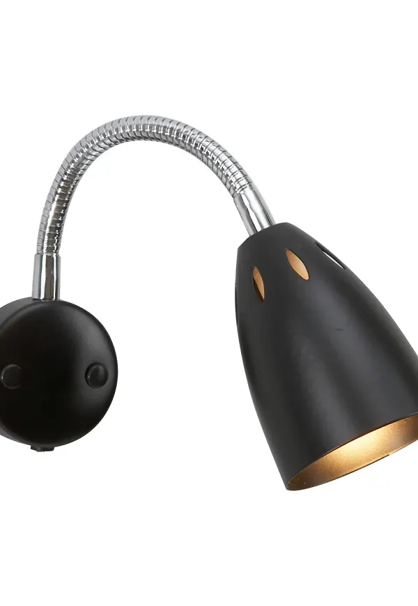 Härlig svart vägglampa 2026 från Belid.