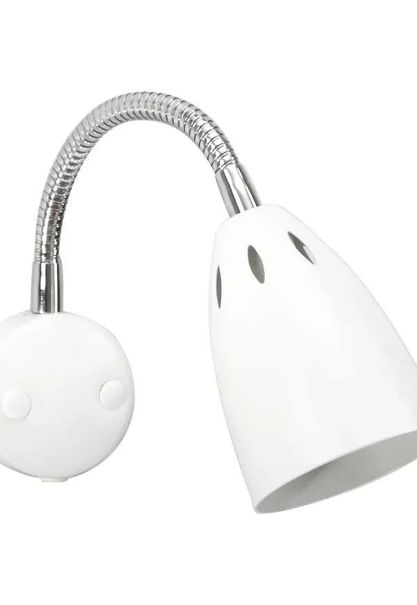 Vit vägglampa som passar perfekt till sommaren 2025!