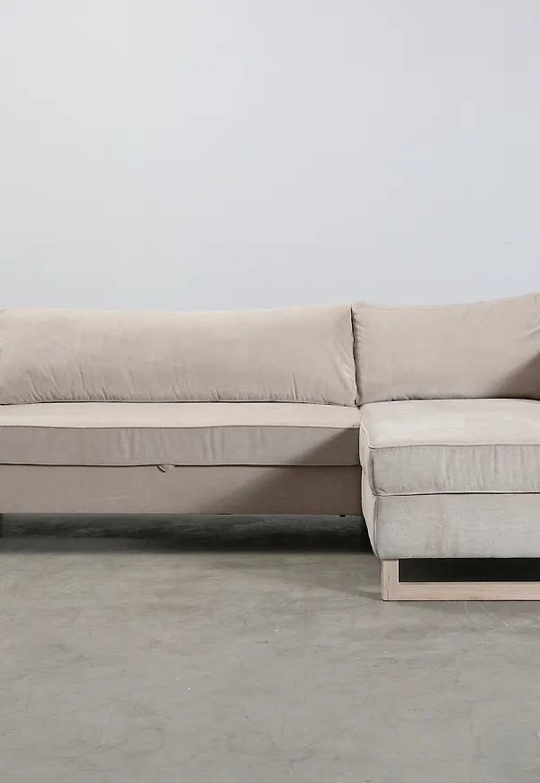 Beige Sofacompany-bäddsoffa i fantastiskt snygg modell.
