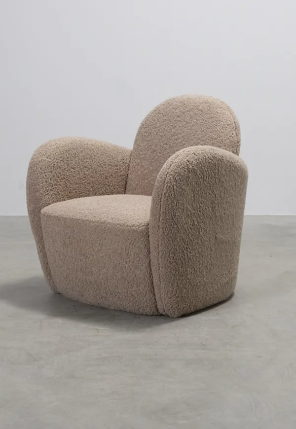 Beige Sofacompany-fåtölj i fantastiskt snygg modell.