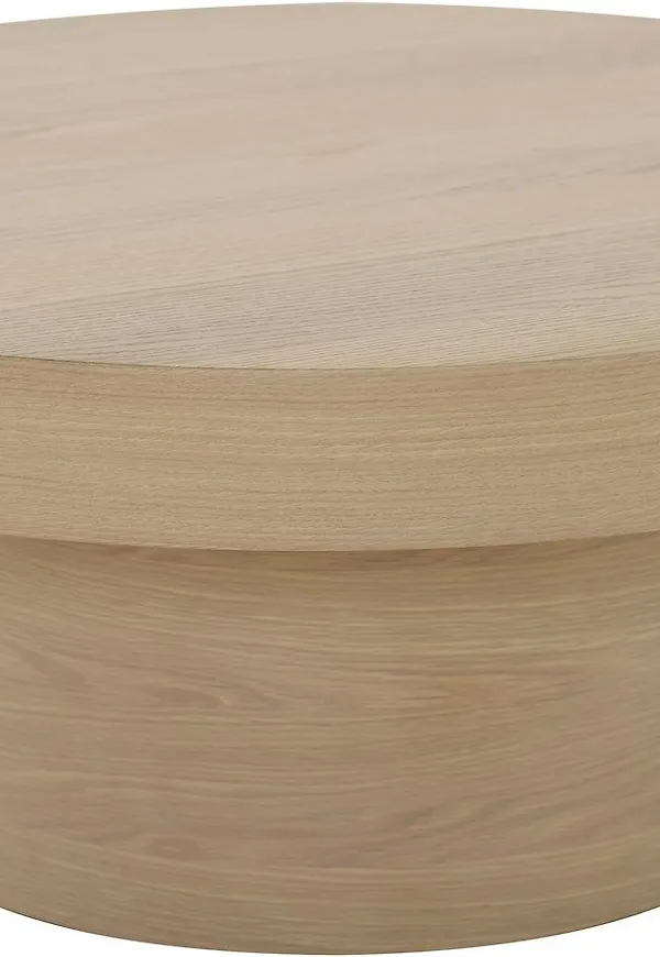 Elegant soffbord i beige färg gjord i ek.