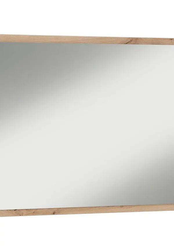 Beige Loft24-spegel i fantastiskt fin modell.